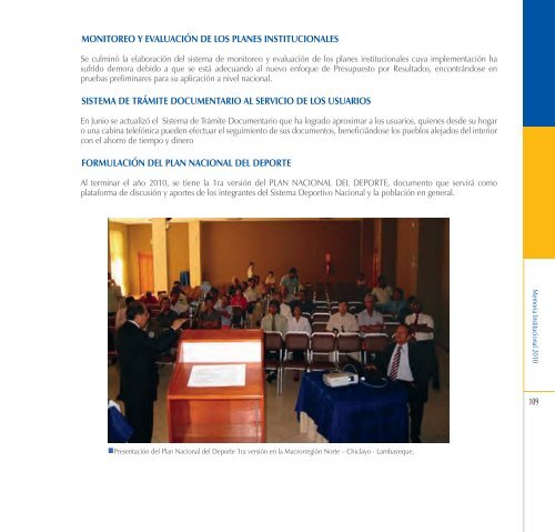 Memoria Anual IPD 2010