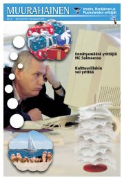 3 / 2011 - Imatran Seudun Kehitysyhtiö Oy