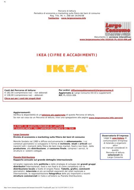 Ikea Dati Di Mercato E Profilo Aziendale Mobili E Largo