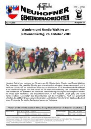 Jahresbericht 2011 Pfarrgemeinderat - Neuhofen/Ybbs