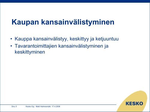 Matti Halmesmäki - Keski-Suomen liitto