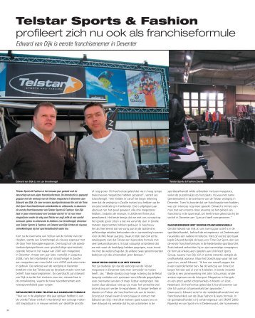 Telstar Sports & Fashion profileert zich nu ook als franchiseformule