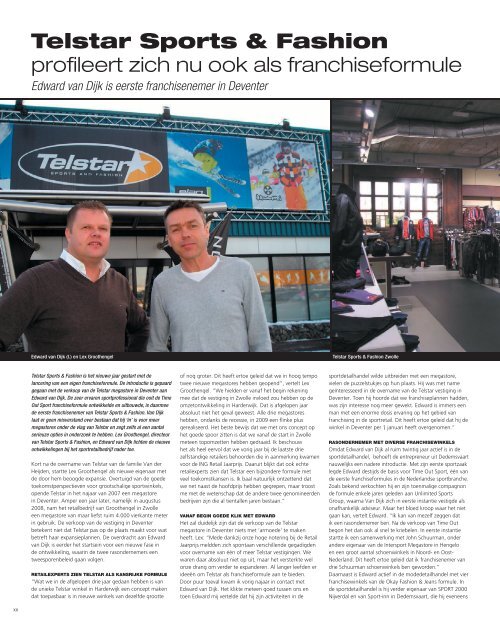 Telstar Sports & Fashion profileert zich nu ook als franchiseformule