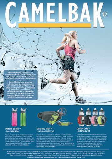 CamelBak 2011 juoksutuotteet A4 esite - Vandernet