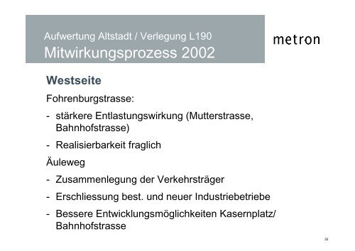 Bludenz Aufwertung Altstadt Verlegung L190