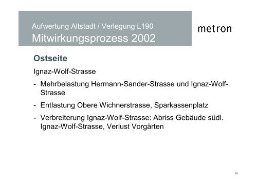 Bludenz Aufwertung Altstadt Verlegung L190