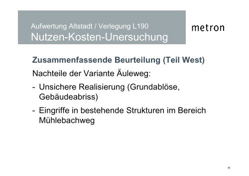 Bludenz Aufwertung Altstadt Verlegung L190