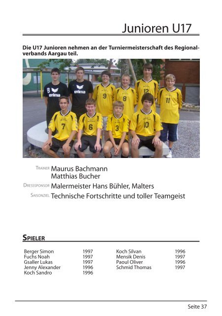 spielerinnen - VBC Malters