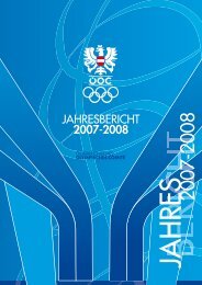 JAHRESBERICHT 2007-2008 - Österreichisches ... - ÖOC