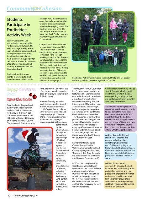 Click on the picture to download this issue - CTC Kingshurst Academy