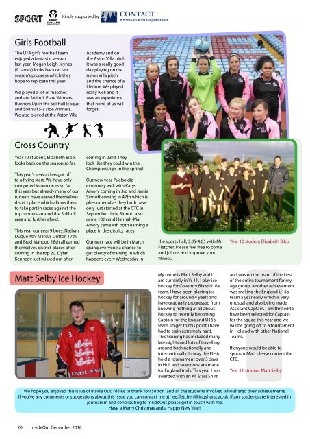 Click on the picture to download this issue - CTC Kingshurst Academy