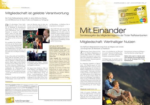 Ausgabe 01/2007 - Tirol