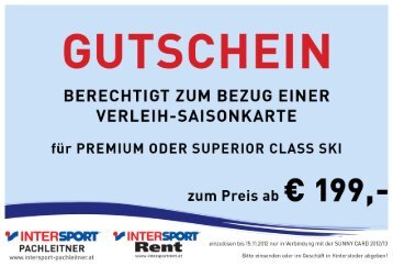 GUTSCHEIN - INTERSPORT Pachleitner