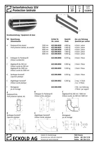 Seitenfahrschutz SSV Protection latérale - Eckold AG