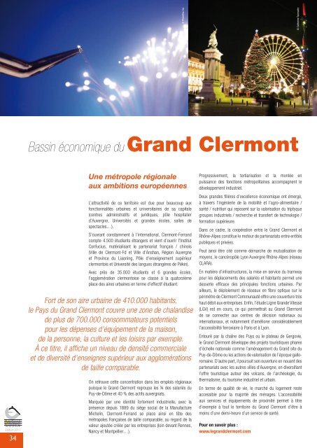 Grand Clermont - Comité Expansion Economique Puy de Dôme
