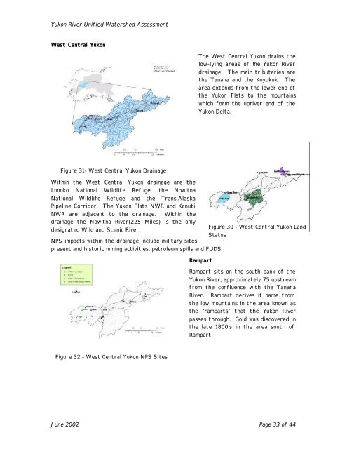 Yukon River Unified Watershed Assessment - Yukon River Inter ...