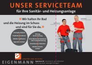 EIGENMANN «Wir halten Ihr Bad und die Heizung ... - Eigenmann AG