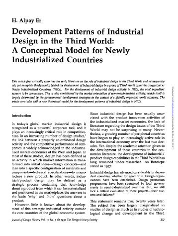 Development Patterns of Industrial Design in the ... - Notaria Bustos