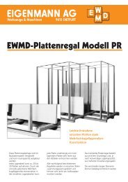 Ewmd-Plattenregal Modell PR zur Selbstmontage - Eigenmann AG