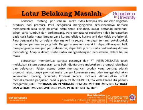Template Ppt Skripsi Gunadarma