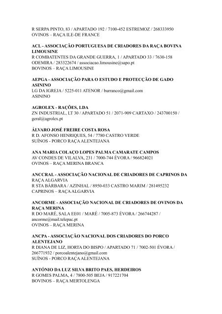 Lista de expositores 2012.pages - Ovibeja