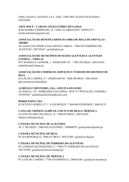 Lista de expositores 2012.pages - Ovibeja
