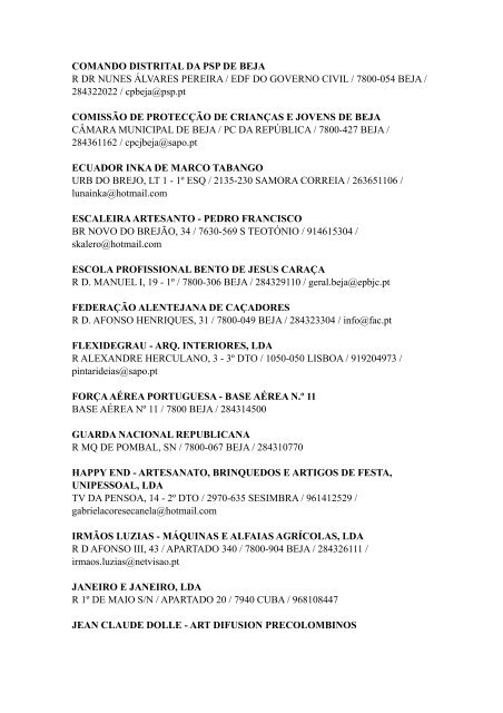 Lista de expositores 2012.pages - Ovibeja