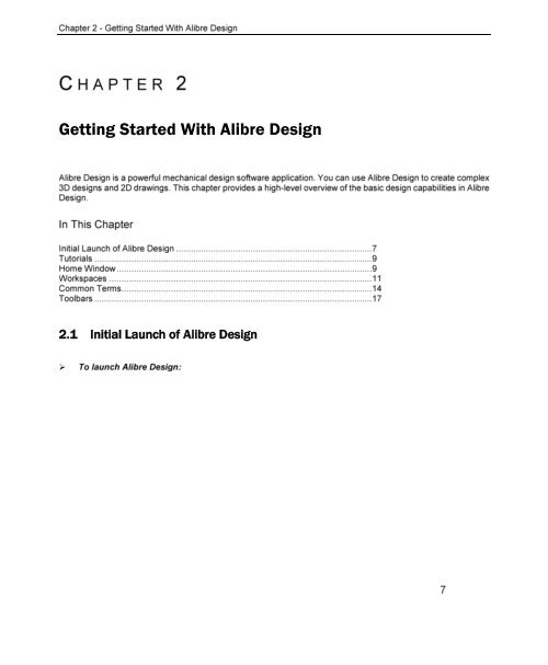 Alibre Design User Guide