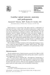 Lumbar spinal stenosis: anatomy and pathogenesis