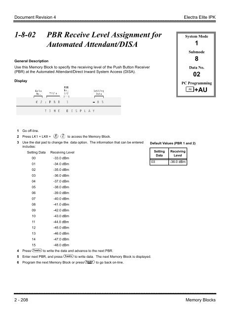 Electra Elite IPK Programming Manual - Southwestern Telephone ...