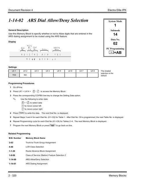 Electra Elite IPK Programming Manual - Southwestern Telephone ...