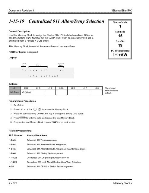 Electra Elite IPK Programming Manual - Southwestern Telephone ...