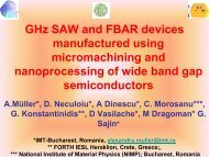 GHz SAW and FBAR devices manufactured using micromachining ...