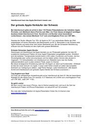 Der grösste Apple-Verkäufer der Schweiz - Interdiscount