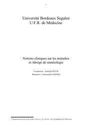 Université Bordeaux Segalen U.F.R. de Médecine - CRAME ...