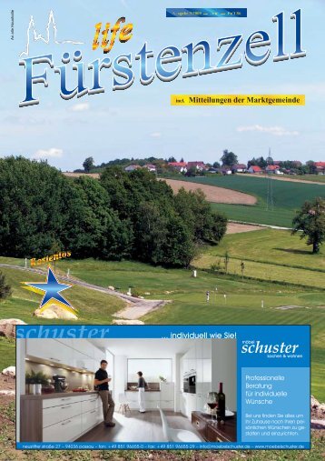 Fürstenzell life Juni 2009 - Fuerstenzell.de