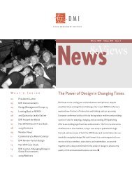 DMI Newsletter - The Design Management Institute