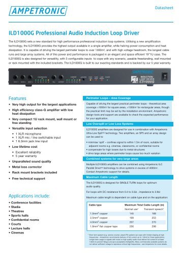 data sheet_ILD1000.indd - David Norman GmbH