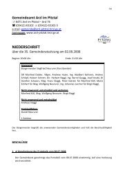 35. Sitzung 02.09.2008.pdf - Gemeinde Arzl im Pitztal