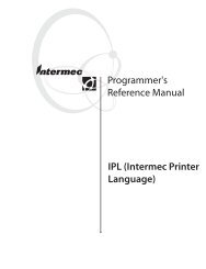 IPL (Intermec Printer Language) Programmer's Reference Manual