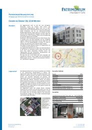 Factsheet Meyrin - Patrimonium Anlagestiftung