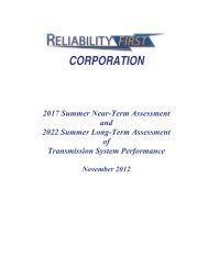 RFC 2012 Assessment-Summer Transmission-2017 ... - ReliabilityFirst