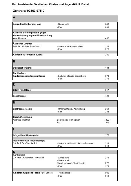 PDF herunterladen - Die Vestische Kinder- und Jugendklinik Datteln