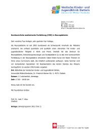 medizinische Fortbildung (CME) in Neuropädiatrie - Die Vestische ...