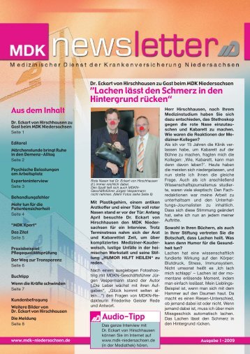 PDF-Download MDK-Newsletter - Medizinischer Dienst der ...