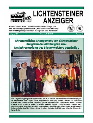 Ehrenamtliches Engagement von Lichtensteiner Bürgerinnen und ...