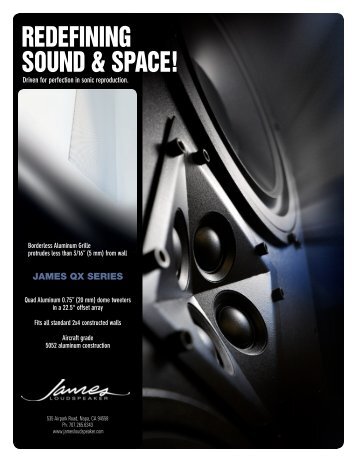 QX Series Linecard - James Loudspeaker