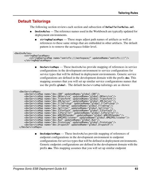 esb_deploy - Progress Sonic ESB Deployment Guide 8.5 - Product ...