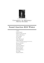 Sound Junction 2010 Winter - Adrian Moore - University of Sheffield
