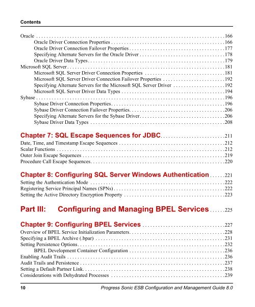 Progress Sonic 8.0 ESB Configuration and Management Guide